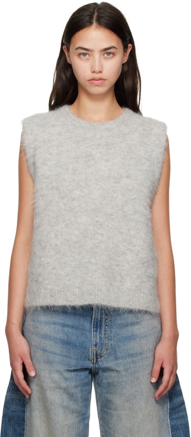 Жилетка R13 R13 Deep Armhole Knit Vest Сиво | R13WY294-Y196A, 0