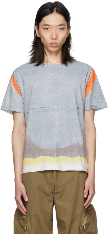 Тениска Eckhaus Latta Eckhaus Latta Lapped T-Shirt Сиво | 301-EL-PF25-V, 0