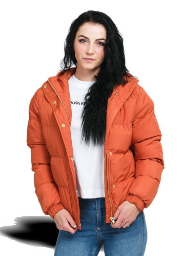 Пухо яке Urban Classics Hooded Puffer Jacket Оранжево
 | TB1756 orange