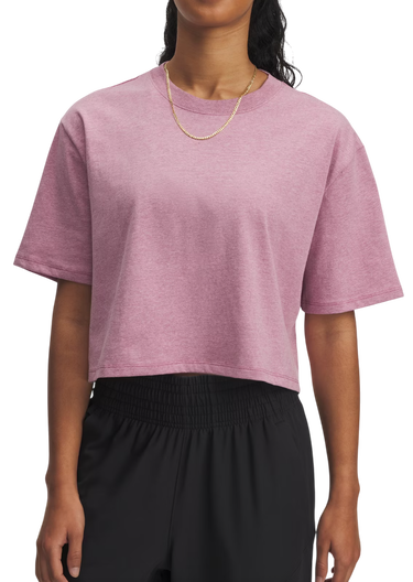 Съкратен топ Under Armour Under Armour Rival Short Sleeve T-Shirt Розово | 1389721-659, 0