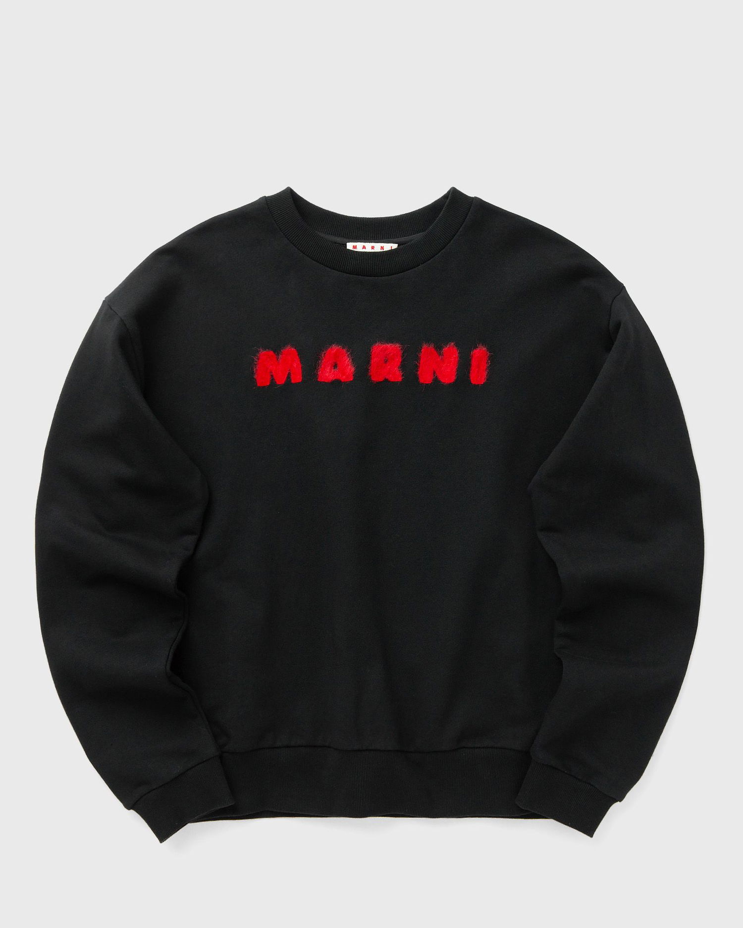 Суитчър Marni Marni Faux Fur Logo Sweatshirt Черно | FUMU0074S4-00N99, 1