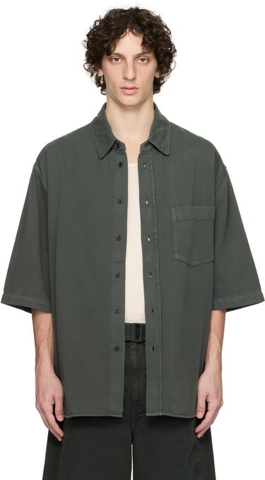 Риза LEMAIRE Lemaire Short Sleeve Denim Shirt Зелено | SH1174 LD1041, 0