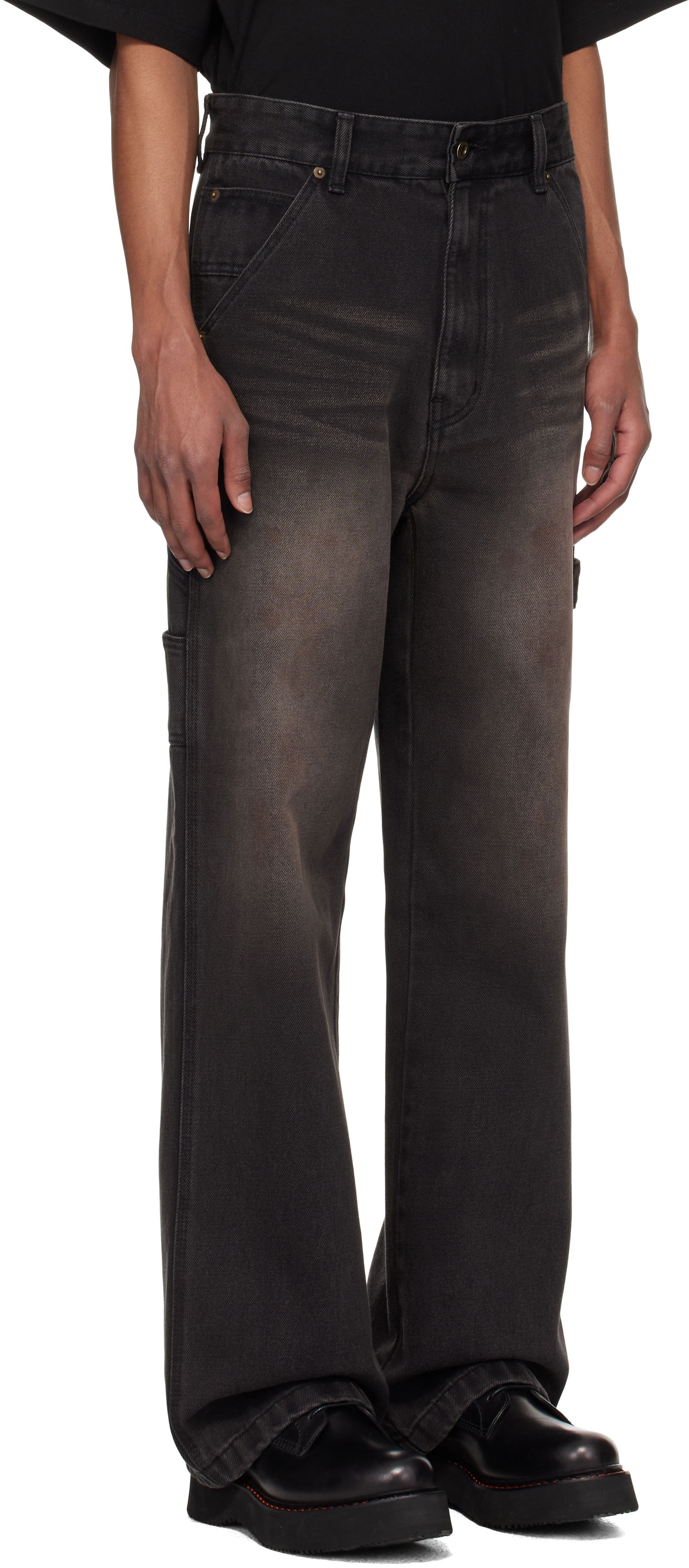 Дънки We11done We11done Carpenter Jeans Черно | WD-DP3-24-338-M-BK, 1