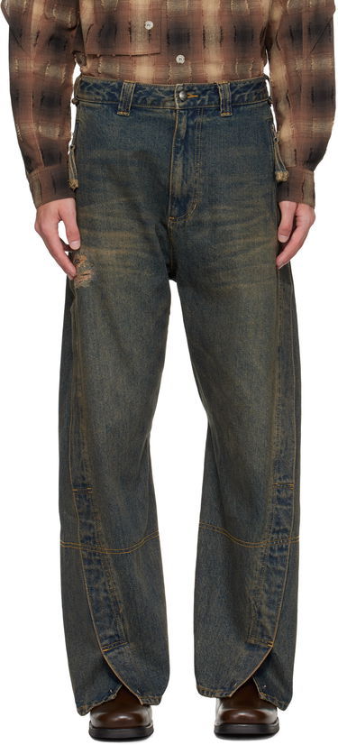 Дънки Andersson Bell Andersson Bell Twisted Zipper Pocket Jeans Синьо | apa841u, 0