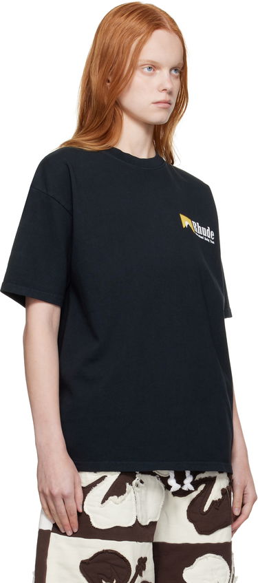 Тениска Rhude Rhude 'International Racing' Logo T-Shirt Черно | RHPF25TT10012, 1