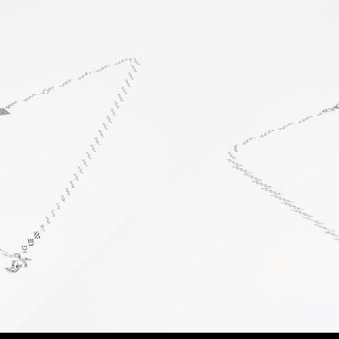 Колие GUESS Color My Day Necklace with Crystal Pendant and Logo Detail Металик | JUBN02245JWRH-SILVER, 0