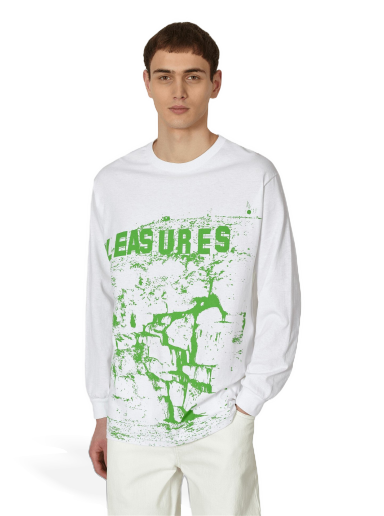 Тениска Pleasures THC Longsleeve T-Shirt Бяло | P23SP054 WHITE