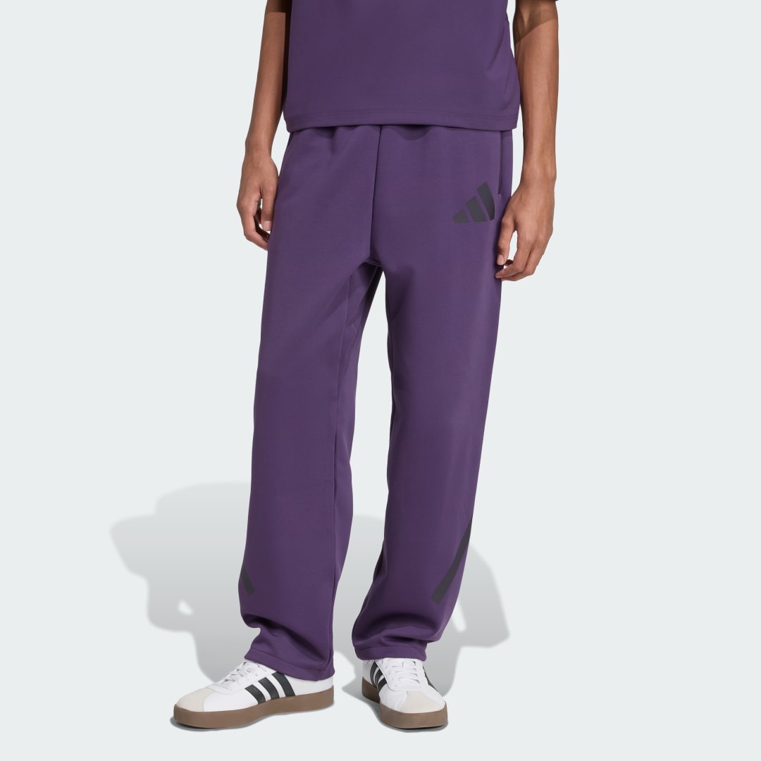 Спортни панталони adidas Performance Z.N.E. Open-Hem Pants Лилаво | JW4778, 0