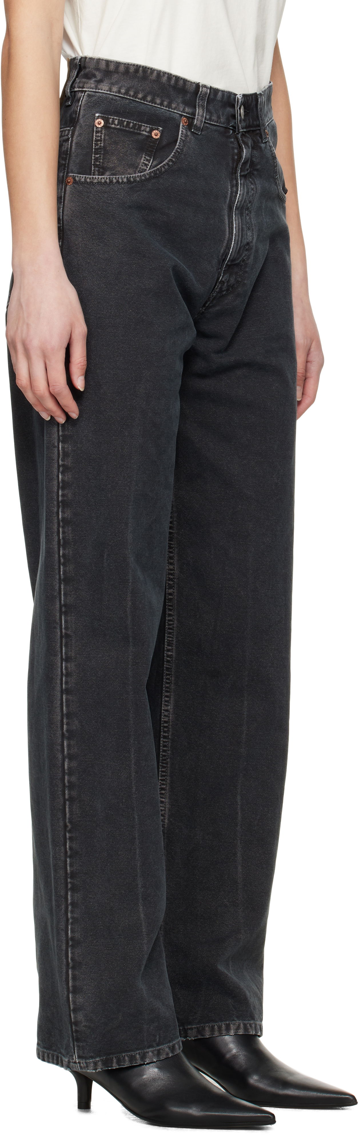 Дънки Maison Margiela MM6 Maison Margiela 5 Pocket Jeans Черно | SH0LA0010 M35249, 1