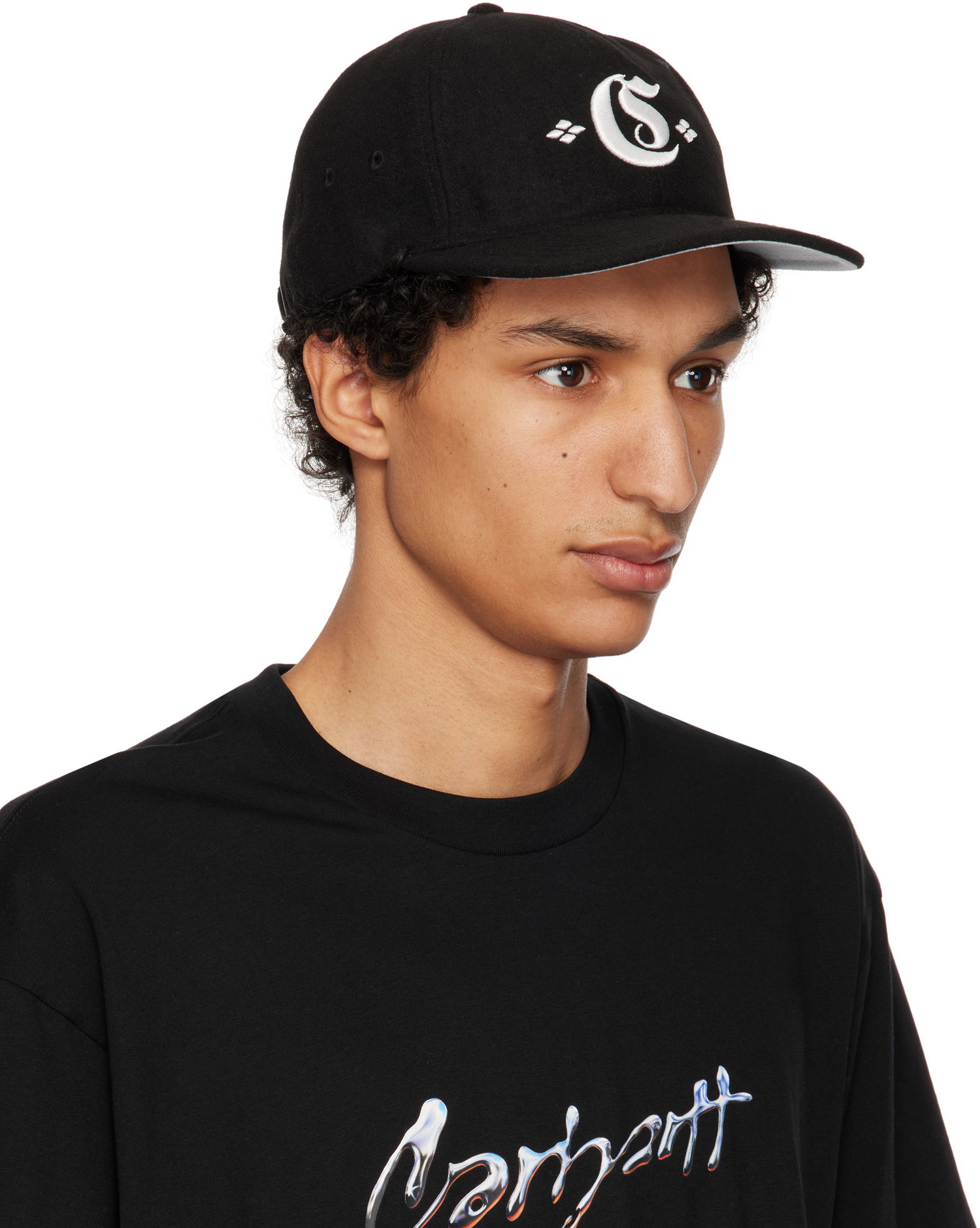 Шапка с козирка Carhartt WIP Greatest Hits Logo Cap Черно | I034360, 1