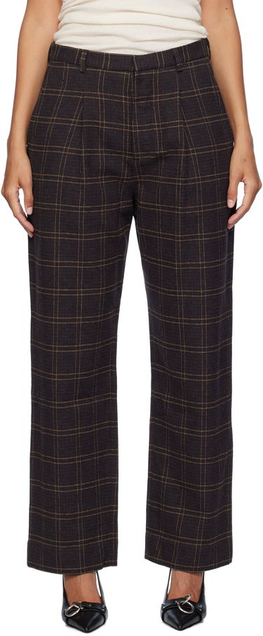 Панталони R13 R13 Relaxed Plaid Trousers Кафяво | R13WR332-R440B, 0