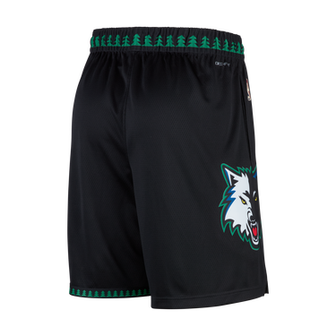 Къси панталони Nike Minnesota Timberwolves Swingman Hardwood Classics 2025/26 NBA Dri-FIT Shorts Черно | HM4840-010, 2