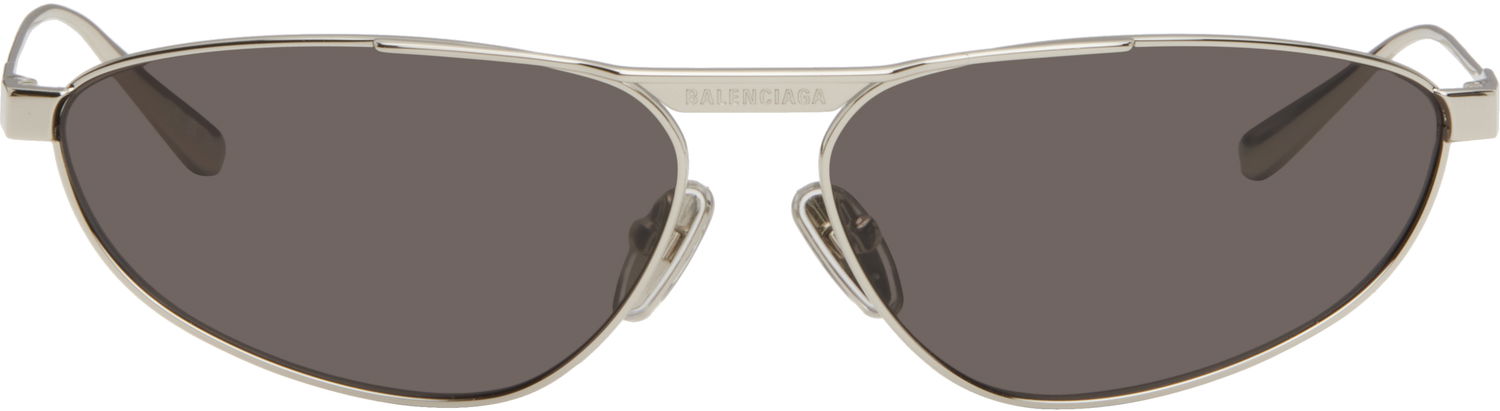 Слънчеви очила Balenciaga Balenciaga Tag 3.0 Oval Metal Sunglasses Металик | BB0417S-002, 0