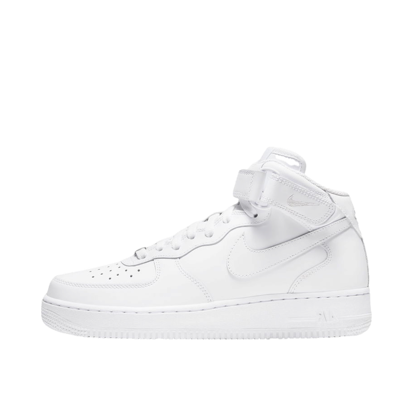 Кецове и обувки Nike Air Force 1 Mid Triple White W Бяло | DD9625-100/366731-100