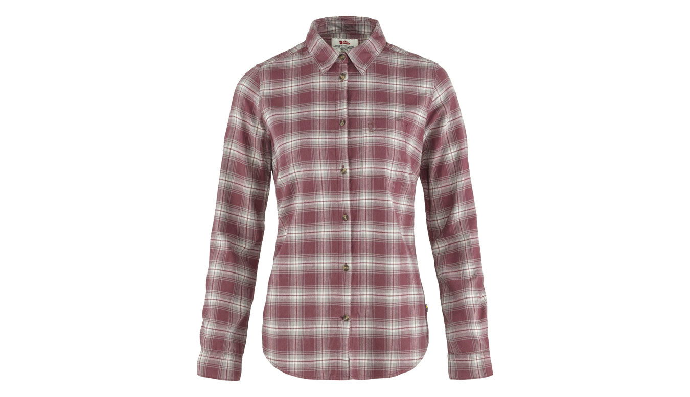 Риза FJÄLLRÄVEN Ovik Flannel Shirt Бургунди | F89833-410-021, 1