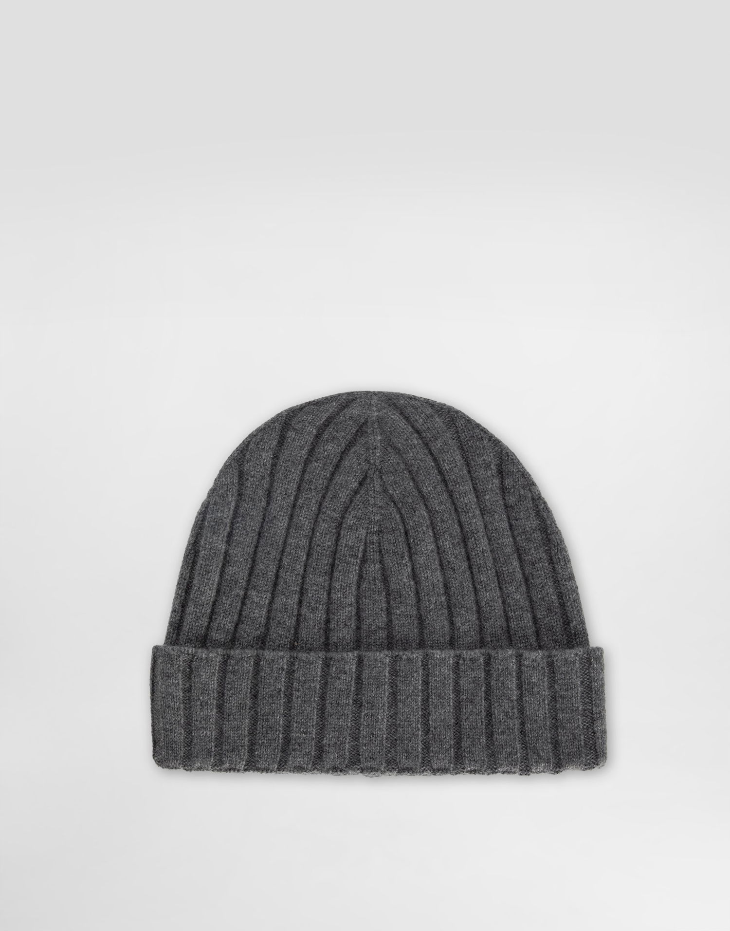 Шапка Dolce & Gabbana Dolce & Gabbana Cashmere Flat Rib Beanie Сиво | FXQ10ZJBW0SN5822, 0