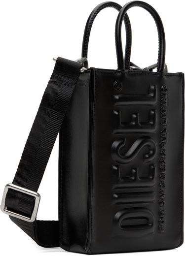 Голяма пазарска чанта Diesel 3D Shopper Mini Tote Bag Черно | X09930 P5184, 1