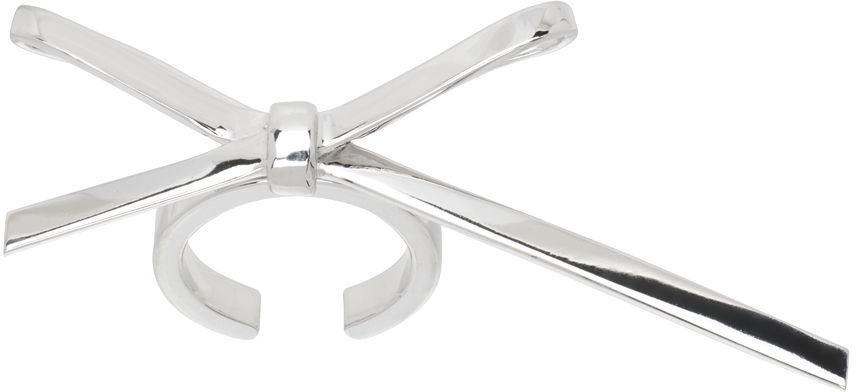 Пръстен We11done Bow Nail Ring Металик | WD-AJ0-24-504-U-SV, 0