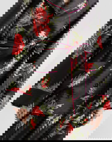 Риза Dolce & Gabbana Rose Bouquet-print Vanity Twill Shirt Многоцветен | F5Q03TIS11GHN5ZN, 3