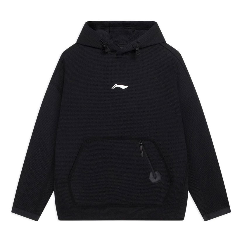 Суитчър Li-Ning Textured Fleece Graphic Hoodie Черно | AWDSB87-2