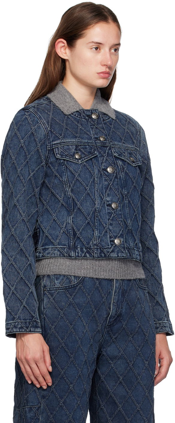 Яке rag & bone Quilted Denim Jacket Синьо | WDD24F1438Q2KA, 1
