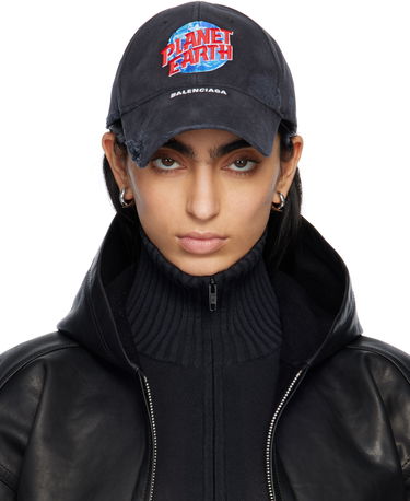 Шапка с козирка Balenciaga 'Planet Earth' Cap Черно | 808870 410B2, 0