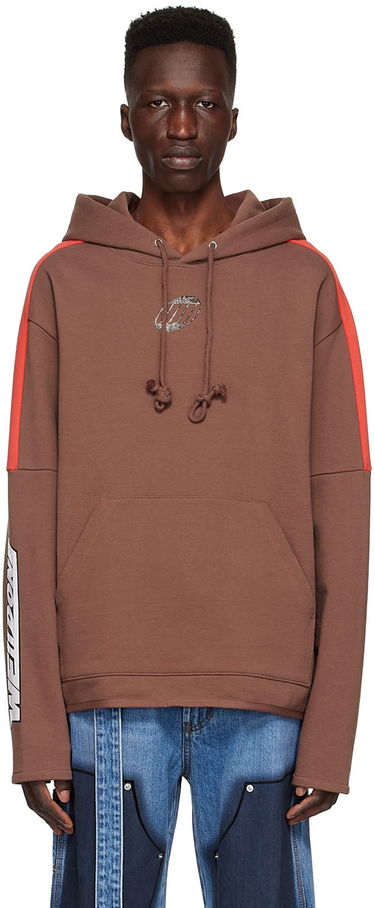 Суитчър We11done We11done Cotton Hoodie Кафяво | WD-TH1-22-556-U-BR, 0