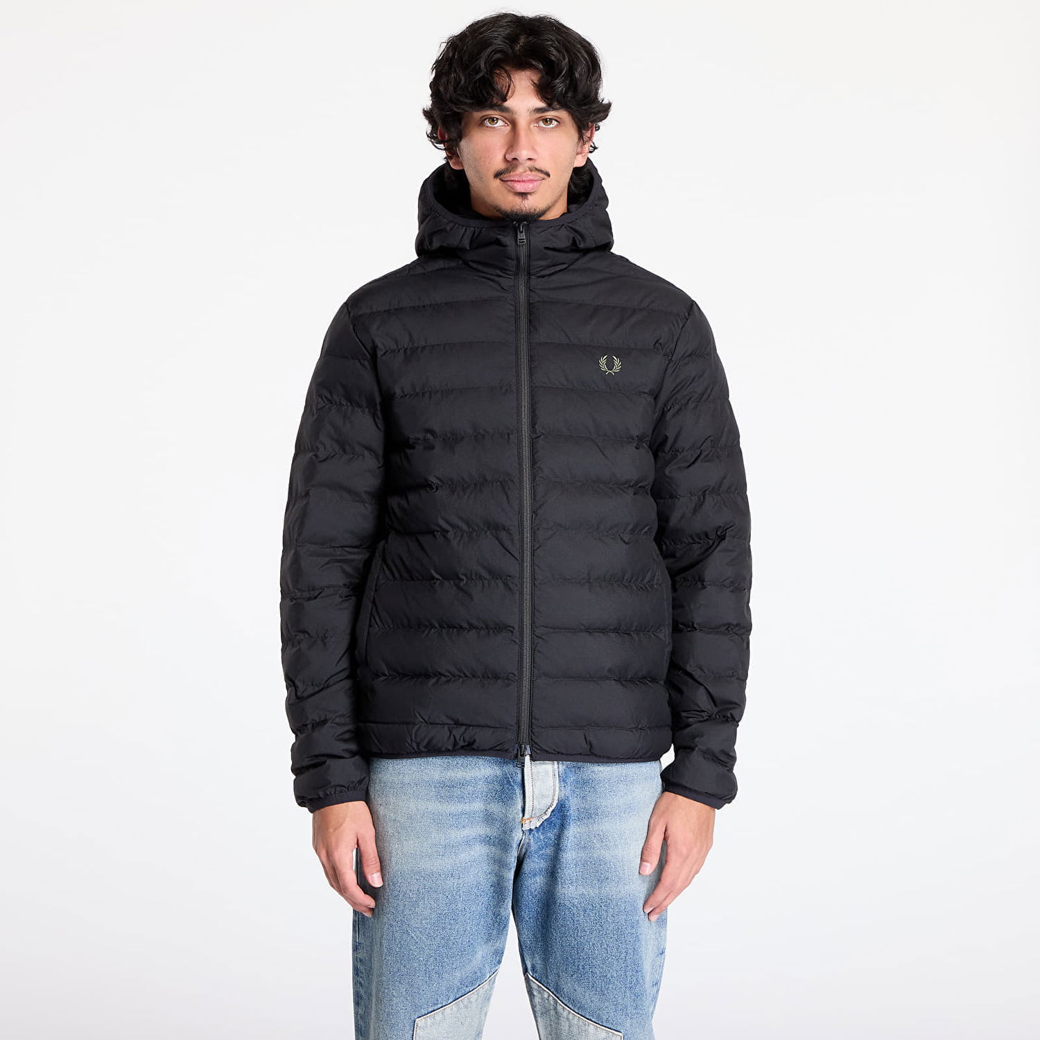 Яке Fred Perry Hooded Insulated Jacket Black XL Черно | J8553 102, 0