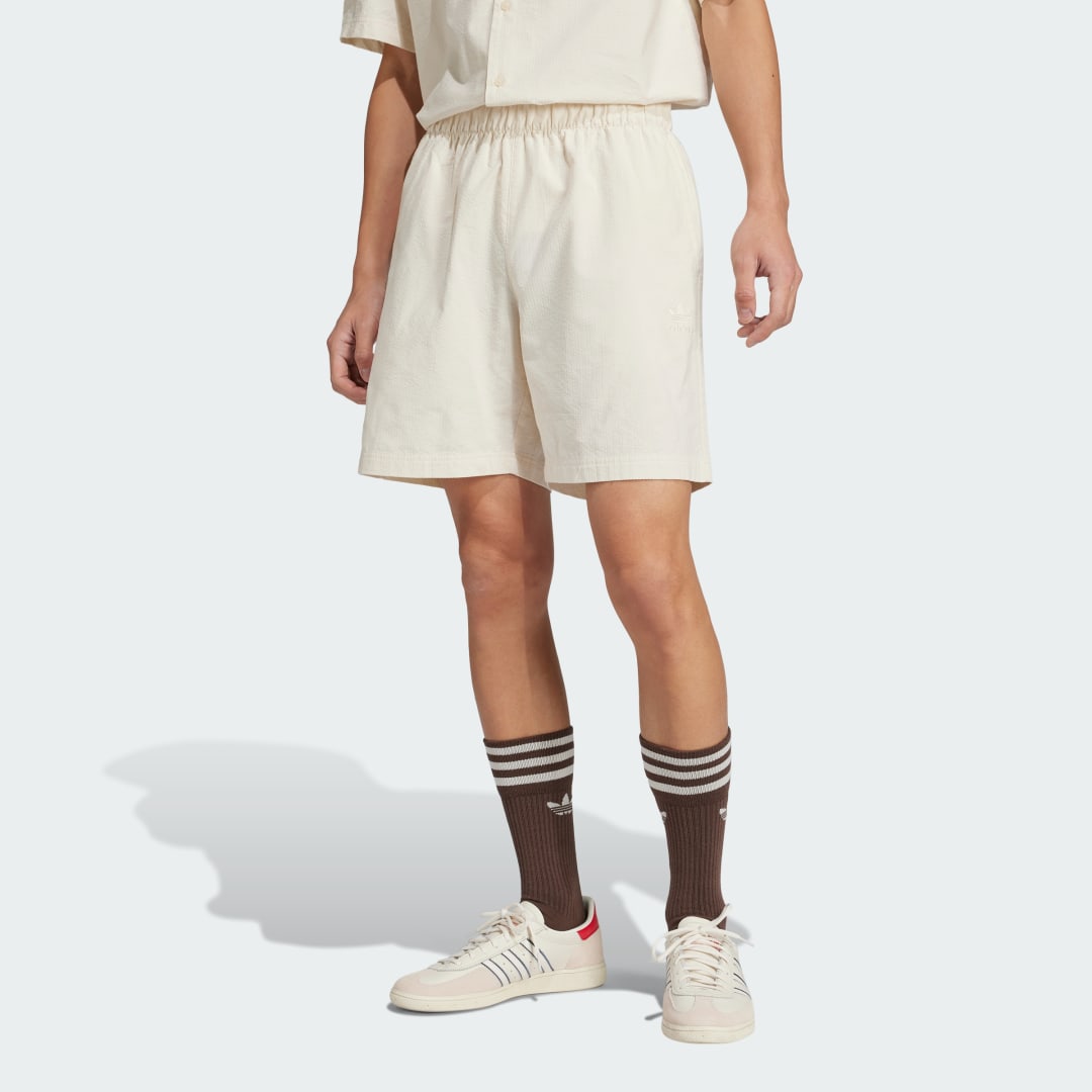 Къси панталони adidas Performance Essentials Seersucker Shorts Бяло | JD2461, 0
