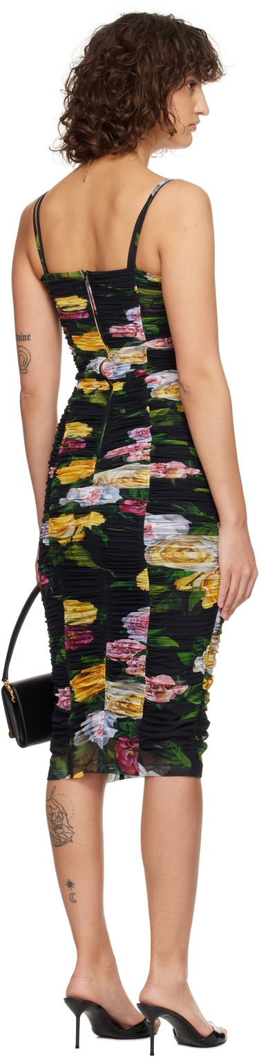 Pокля Dolce & Gabbana Dolce&Gabbana Tulle Floral Print Midi Slip Dress Многоцветен | F6FAKT FSUBI, 2