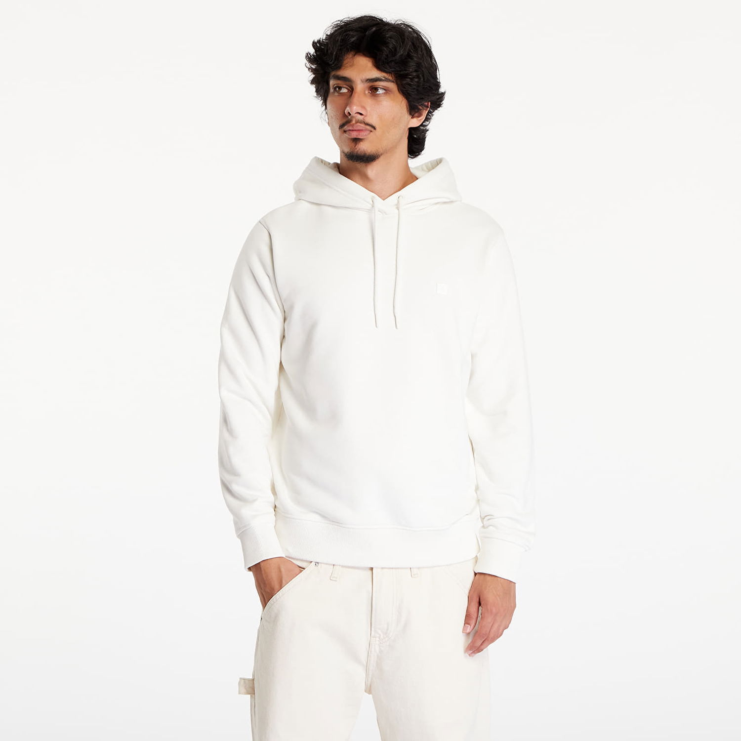 Суитчър CALVIN KLEIN Embro Badge Hoodie White Бяло | J30J325149 YBI, 0
