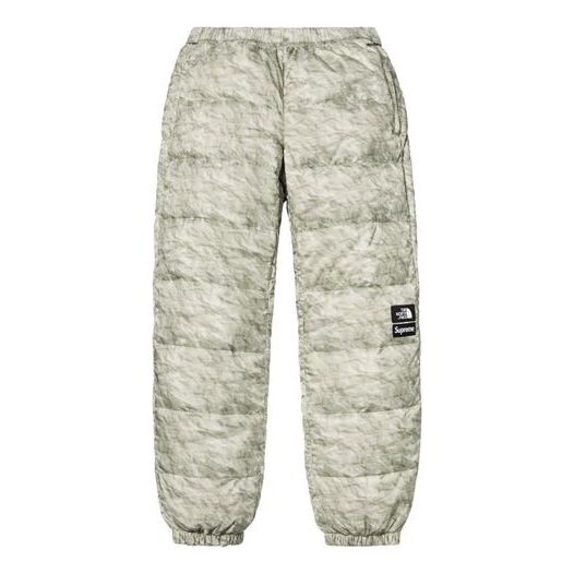 Панталони Supreme The North Face Paper Print Nuptse Pants Зелено | SUP-FW19-10965, 0