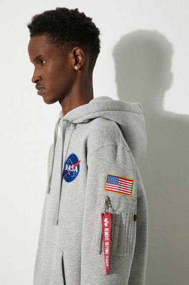 Суитчър Alpha Industries Space Shuttle Hoody Сиво | 178317-17, 4