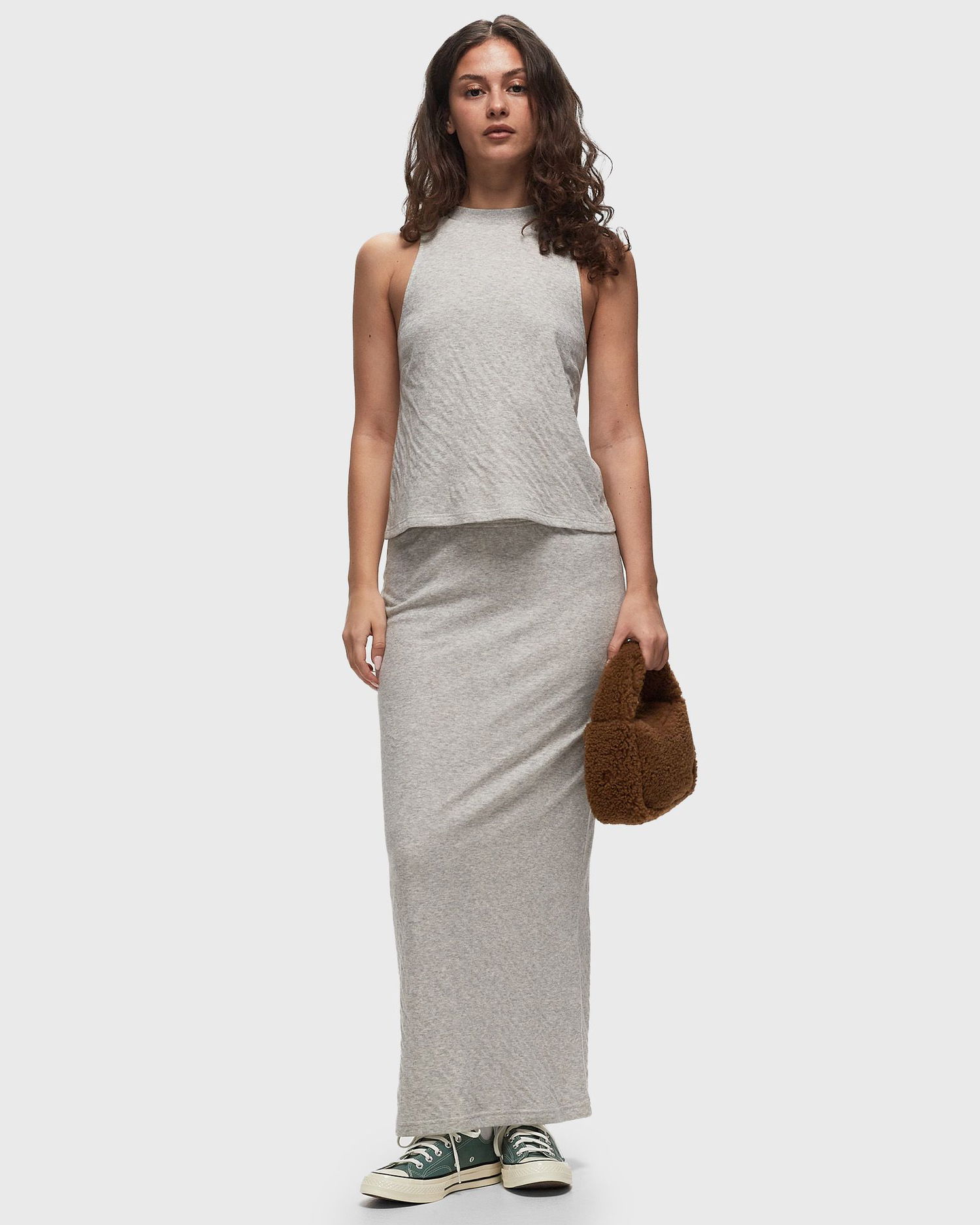 Потник American Vintage RUZY Sleeveless Top Сиво | RUZ01AE24-GRIS-CLAIR-CHINE, 1