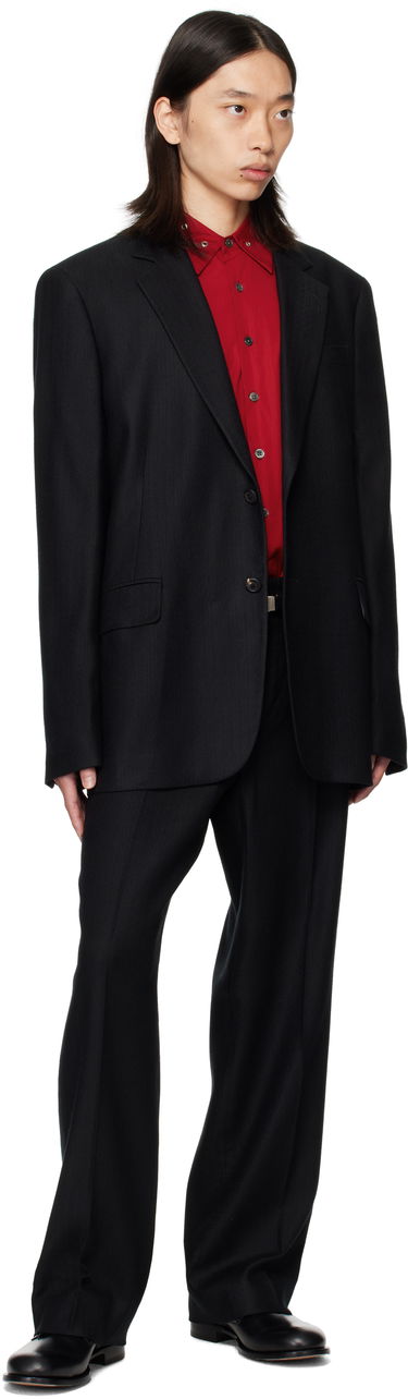 Панталони OUR LEGACY OUR LEGACY Borrowed Pinstripe Trousers Черно | M4254BC, 4