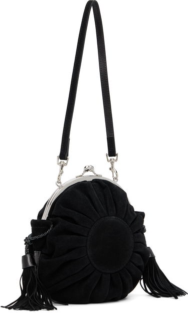 Чанта през рамо Vivienne Westwood Rosie Suede Gathered Frame Bag with Tassels Черно | 4B01000SW-L007E-, 2