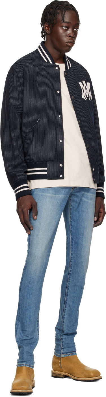 Яке бомбър AMIRI 'MA Hollywood' Pinstripe Bomber Jacket Тъмно синьо | AMOUBB1024, 3