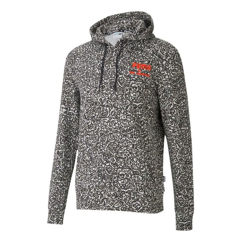 Суитчър Puma Mr Doodle Crossover Drawstring Hoodie Бежово | 598680-01