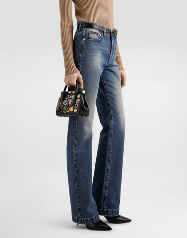 Дамска чанта Dolce & Gabbana Dolce & Gabbana Mini Marlene Jeweled Handbag Черно | BB7744AP06681300, 1
