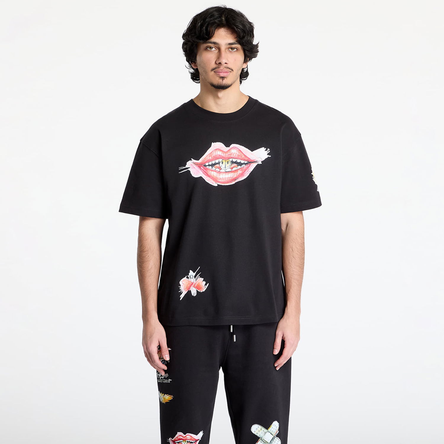 Тениска Footshop FTSHP x Kurňavka T-Shirt Черно | FTSHP_474, 0