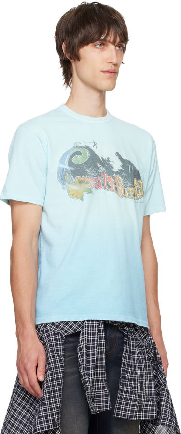 Тениска ERL ERL California Wave Graphic T-Shirt Синьо | ERL09T002, 1