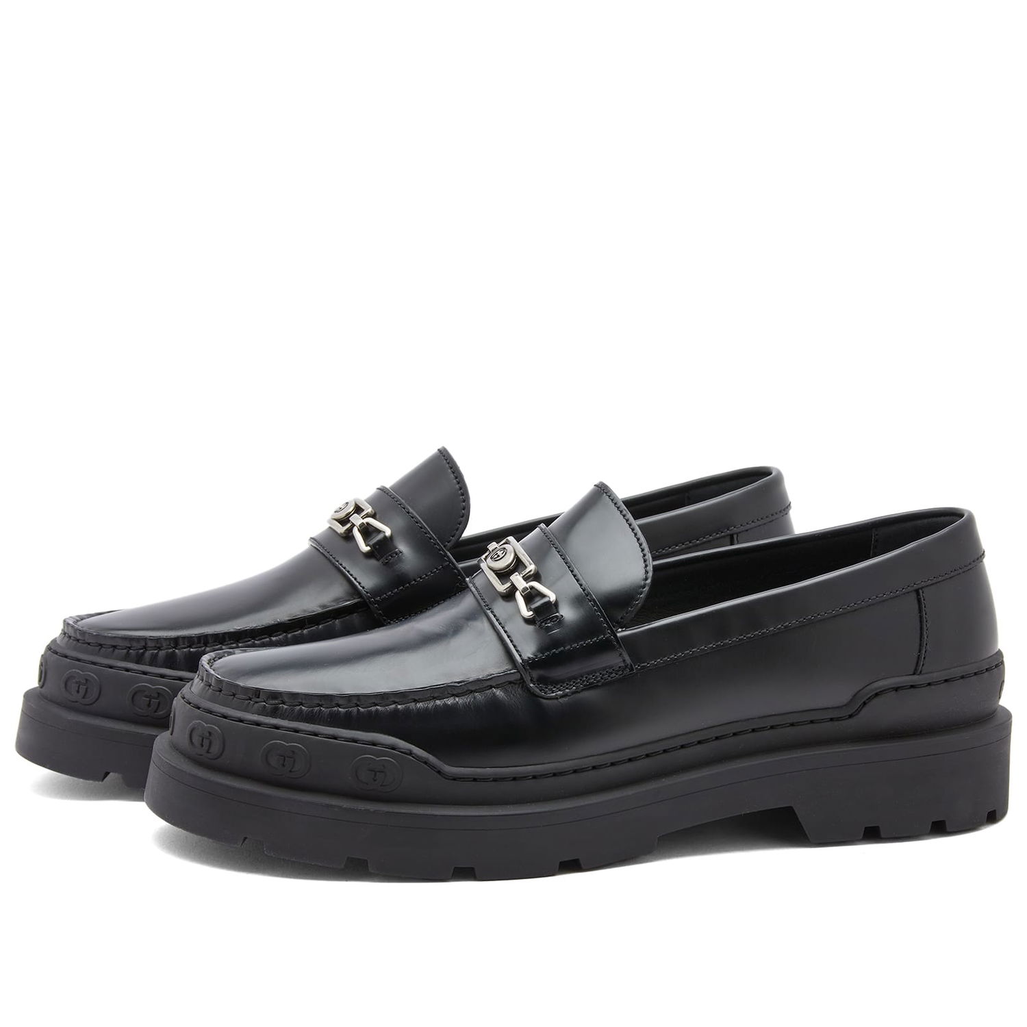 Кецове и обувки Gucci Men's Sherlin Loafer Black Черно | 761519-17X00-1000, 0