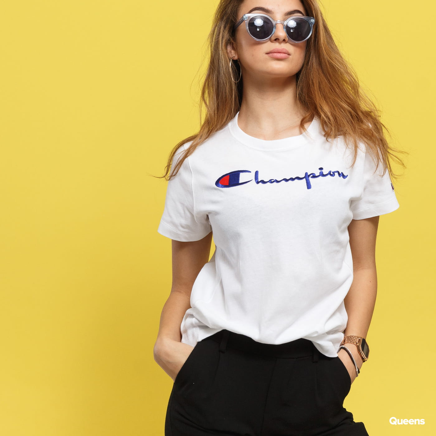 Тениска Champion S Logo Бяло | 110992 WW001, 0