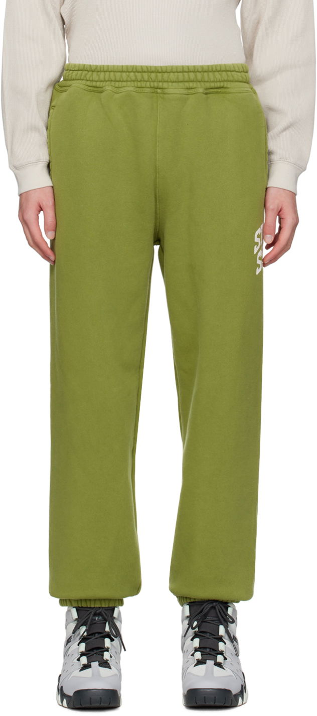 Green Crackle Sweatpants