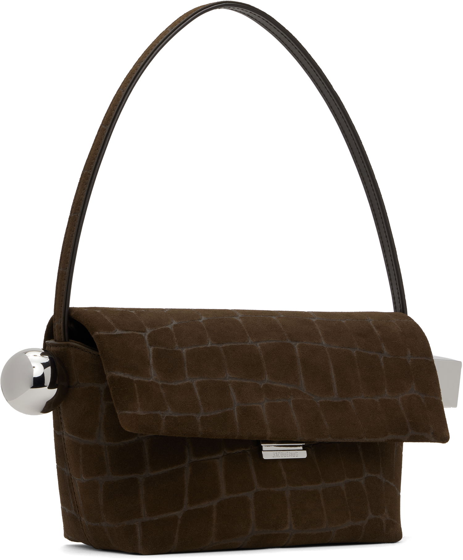 Дамска чанта Jacquemus Jacquemus 'The Rond Carré' Shoulder Bag Кафяво | 25E243BA383-3243, 1