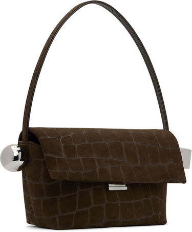 Дамска чанта Jacquemus Jacquemus 'The Rond Carré' Shoulder Bag Кафяво | 25E243BA383-3243, 1