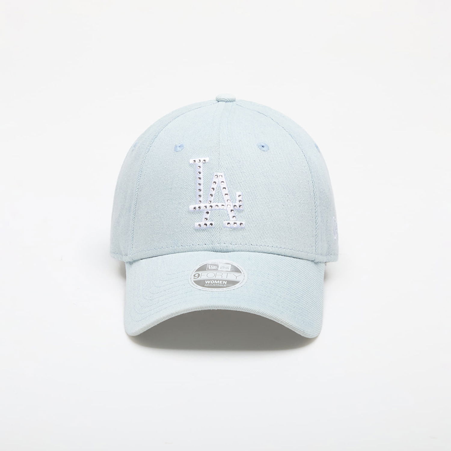 Шапка с козирка New Era MLB Los Angeles Dodgers Diamante Denim 9FORTY Adjustable Cap Sky Blue Universal Синьо | 60565484, 0