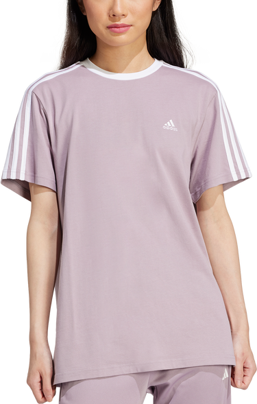 Тениска adidas Originals 3-Stripes Boyfriend T-Shirt Лилаво | is1562, 0