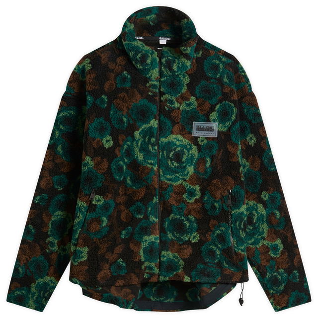 Martine Rose Full-Zip Floral Jacquard Fleece Jacket