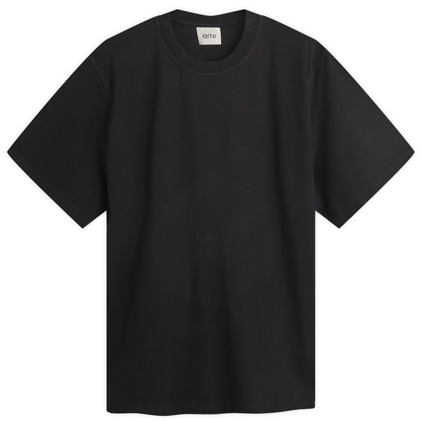 Тениска Arte Antwerp Diels Stitch T-Shirt, Size Large Черно | AW25-094T-BLK